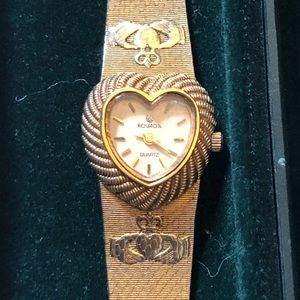 Vintage Gold Platted Irish Claddah Watch